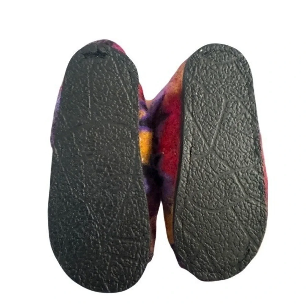 Euro Kids Felted Wool Slippers Boots Colorful Pom Poms Size euro 22 or 6